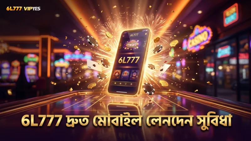 মোবাইল ফ্রেন্ডলি ইন্টারফেসে 6L777 নিরাপদ ও দ্রুত লেনদেন প্রদান করে।