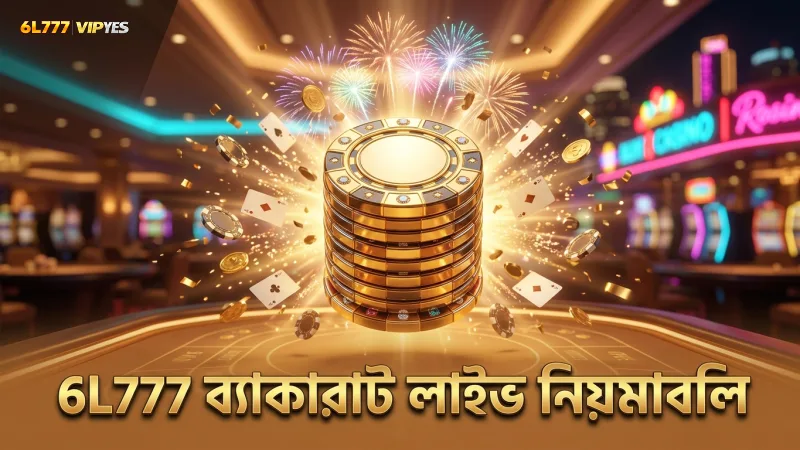 6L777-এ ব্যাকারাট লাইভের মৌলিক নিয়মাবলি স্পষ্টভাবে বর্ণনা করা হয়েছে