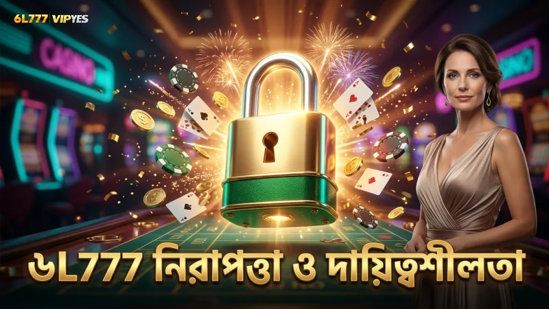 ৬L777 ক্যাসিনোর নিরাপত্তা ও দায়িত্বশীল গেমিং নীতি